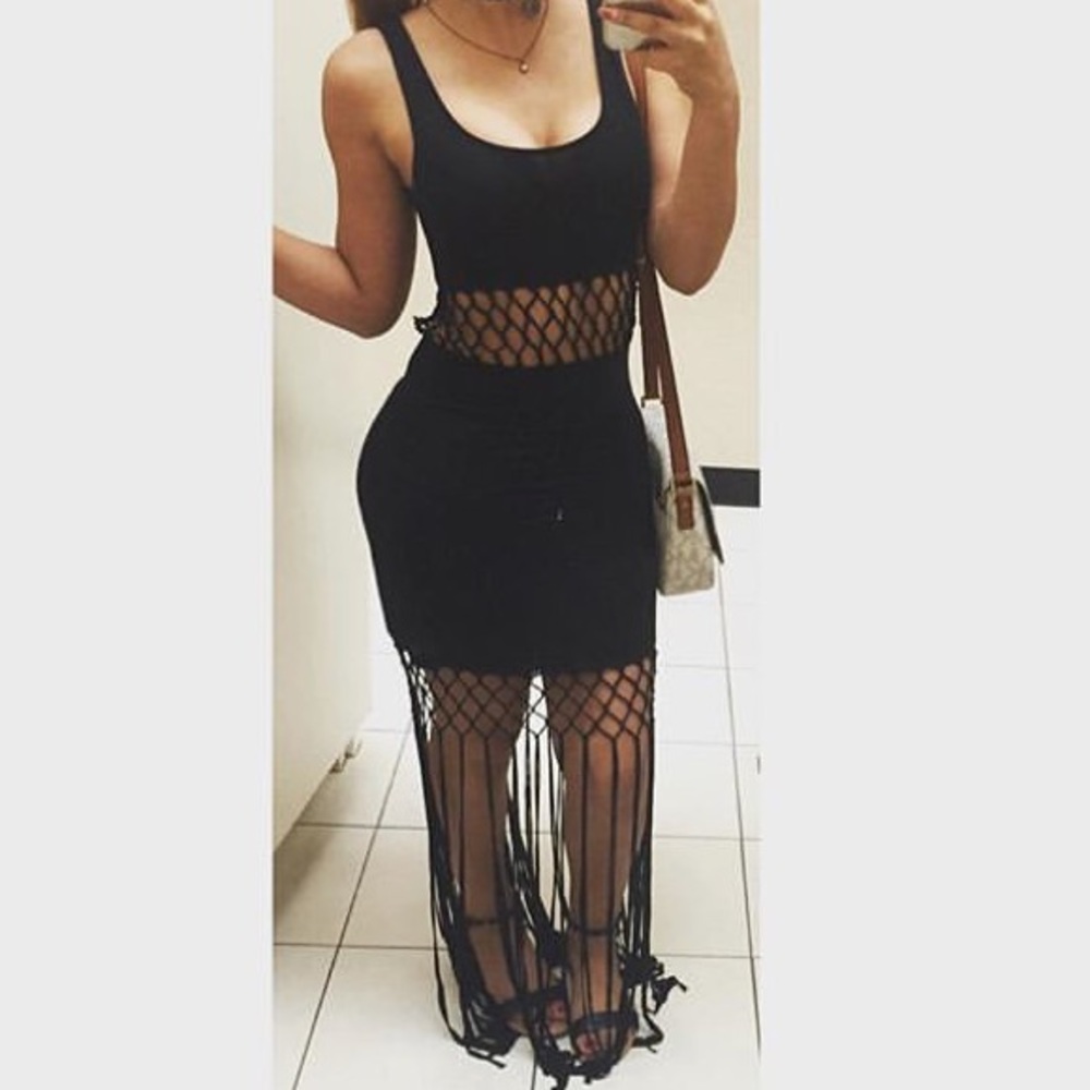 H&M Coachella Black Dress